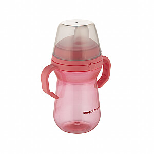 CANPOL BABIES Чашка с силиконовым носиком, FirstCup, 250 мл, розовая, 56/615_pin