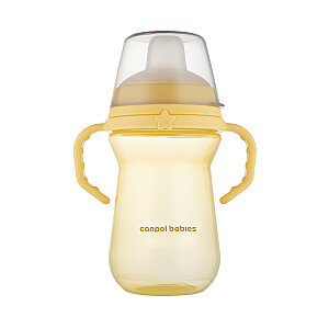 CANPOL BABIES Чашка с силиконовым носиком, FirstCup, 250мл, желтая, 56/615_желтый