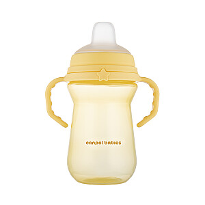 CANPOL BABIES Чашка с силиконовым носиком, FirstCup, 250мл, желтая, 56/615_желтый