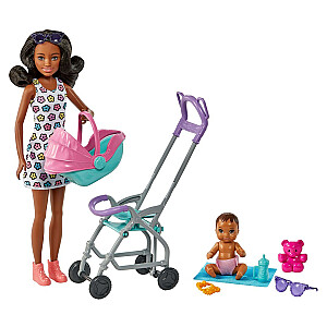 Куклы и игровой набор Barbie Skipper Babysitters Inc.