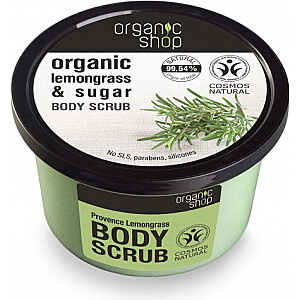 Organic Shop Lemongrass & Sugar ķermeņa skrubis 250 ml