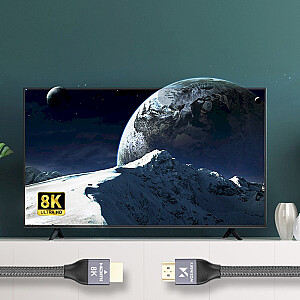 Wozinsky cable HDMI 2.1  8K 60 Hz 48 Gbps | 4K 120 Hz | 2K 144 Hz 1m silver (WHDMI-10)