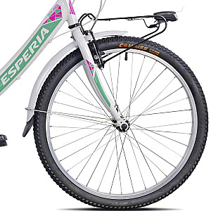 Pusaudžu velosipēds Esperia City Style 4400 CTB24 TY300 6V White (Rata izmērs: 24”)