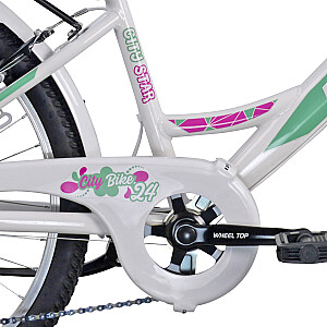 Подростковый велосипед Esperia City Style 4400 CTB24 TY300 6V White (Размер колёс: 24”)