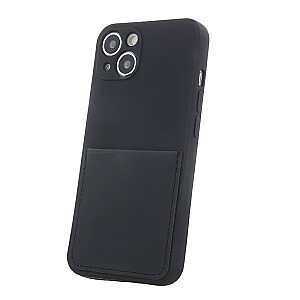 Fusion Card Case silikona aizsargapvalks Samsung A125 | M127 Galaxy A12 | M12 melns