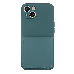 Fusion Card Case silikona aizsargapvalks Samsung A135 Galaxy A13 4G zaļš