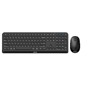 Philips 4000 series SPT6407B/00 tastatūra Pele iekļauta bezvadu RF + Bluetooth melns