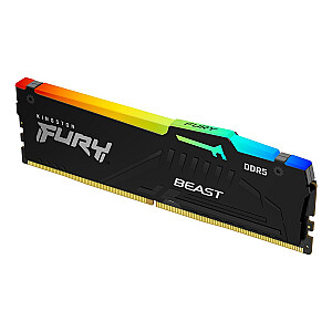 Kingston Technology FURY Beast RGB 32GB 1x32GB DDR5 5200MHz atmiņas modulis