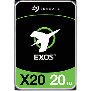 Серверный накопитель Seagate Exos X20 3,5 дюйма SATA III (6 Гбит/с) емкостью 20 ТБ (ST20000NM007D)