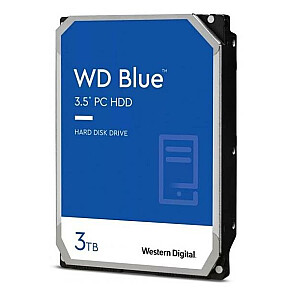 Жесткий диск WESTERN DIGITAL Синий 3 ТБ SATA 256 МБ 5400 об/мин 3,5" WD30EZAX