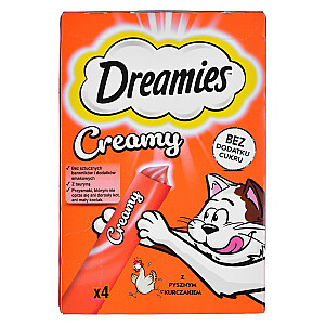 Dreamies сливочный цыпленок 4x10g