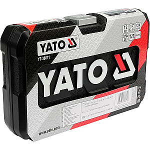 Yato YT-38671 mehānisko instrumentu komplekts 12 instrumenti