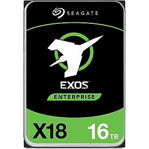Seagate Exos X18 3,5 collu SATA III (6 Gb/s) 16 TB servera diskdzinis (ST16000NM000J)