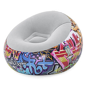 Надувное кресло 112x112x66см Bestway Inflate-A-Chair Graffi 75075