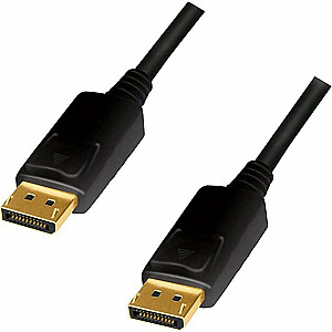 LogiLink DisplayPort līdz 2 m DisplayPort kabelis, melns (CD0101)