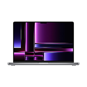 Portatīvais dators Apple 16 collu MacBook Pro: Apple M2 Pro mikroshēma ar 12 kodolu centrālo procesoru, 19 kodolu GPU, 1 TB SSD — Space Grey
