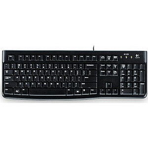 Проводная клавиатура Logitech LK120, черная, DE (920-002516)