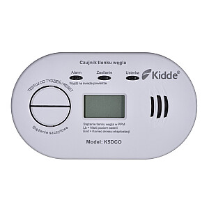 Detektor ugarnogo gāzes K5DCO Kidde LCD