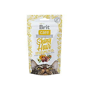 Brit Care Cat Snack SHINY Hair - kārums kaķiem - 50 g