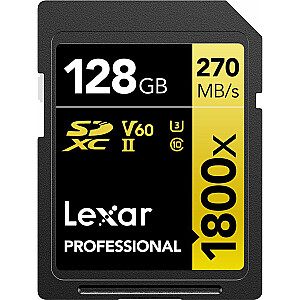 Karte Lexar Professional 1800x SDXC 128 GB Class 10 UHS-II/U3 V60 (LSD1800128G-BNNNG)