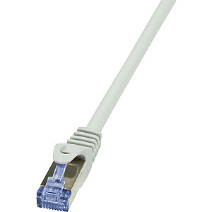 LogiLink CAT 6a S/FTP ielāpu vads, pelēks, 2 m (CQ3052S)