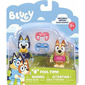 Фигурка Tm Toys Bluey Blue - Fun at the pool Dogs Набор фигурок из 2 предметов BLU13039