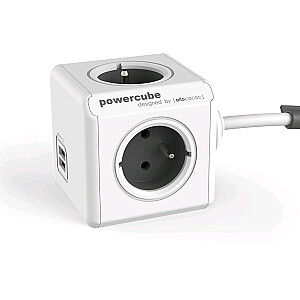 Allocacoc PowerCube Extended USB E(FR), удлинитель питания 1,5 м 4 розетки переменного тока