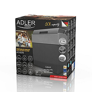 Adler AD 8078 холодильник 30 л электрик серый, белый