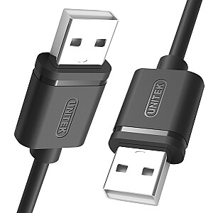 Unitek USB-A uz USB-A USB kabelis 1,5 m melns (Y-C442GBK)