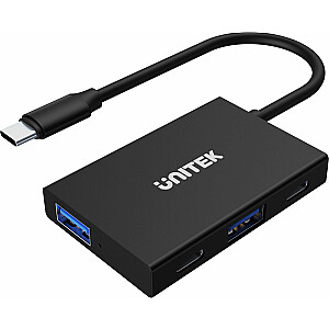 USB centrmezgls Unitek 2x USB-C + 2x USB-A 3.1 Gen2 (H1302A)