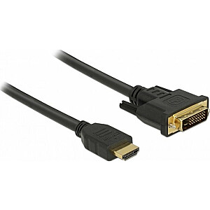 Cable Delock HDMI — DVI-D 2 m melns (85654)