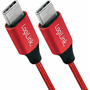 LogiLink USB-C 0.3m sarkans