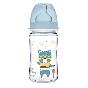 Canpol baby Бутылочка для кормления с широким горлышком Anti-colic 240мл Easy Start BONJOUR PARIS 35/232_blu