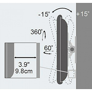 TECHLY 023868 Techly Wall mount for TV L