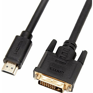 Unitek HDMI — DVI-D AV adapteris, melns (C1271BK-2M)