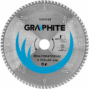 Пильный диск графитовый, Widia, 254 x 30 мм, 80 зубьев (55H548)