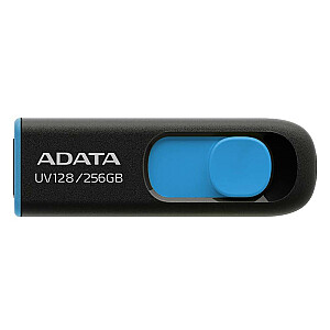НАКОПИТЕЛЬ ПАМЯТИ FLASH USB3 256GB/BLK/BLUE AUV128-256G-RBE ADATA