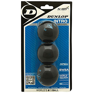 Мяч для сквоша Dunlop INTRO 3-блистер