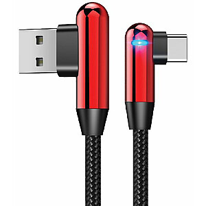 Evelatus — кабель для передачи данных Type-C TPC05 L-Shape Red