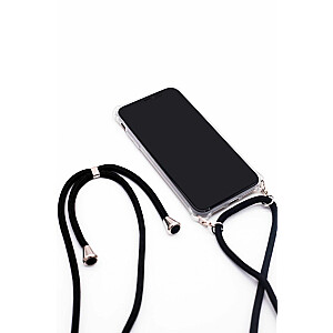 Evelatus Samsung A70 Case with rope Black Transparent
