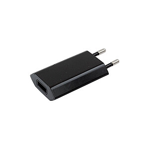 Techly  Slim USB charger 5V/1A Black