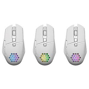 MOUSE DEFENDER GM-514 GLORY OPTIC RF RGB 3200dpi 7P WHITE