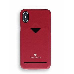 VixFox Apple Card Slot Back Shell for Iphone XSMAX ruby red