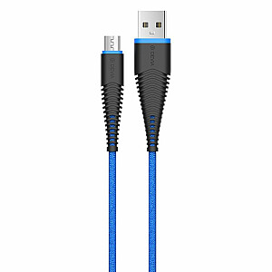 Кабель Devia Fish 1 Series для Micro USB (5V 2.4A, 1.5M) синий