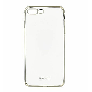 Силиконовый чехол Tellur Apple с гальваническим покрытием для iPhone 8 Plus серебристый