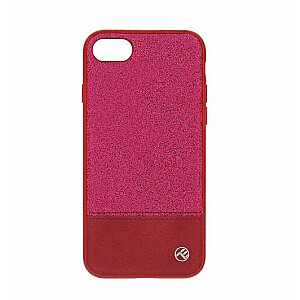 Tellur Apple Cover Synthetic Leather Glitter II for iPhone 8 pink