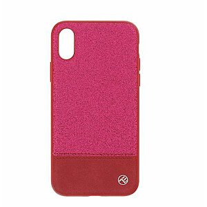 Чехол Tellur Apple Cover Synthetic Leather Glitter II для iPhone X/XS розовый