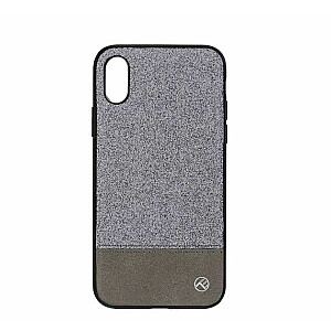 Tellur Apple Cover Synthetic Leather Glitter II for iPhone X/XS silver