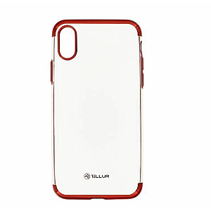 Силиконовый чехол Tellur Apple с гальваническим покрытием для iPhone X/XS красный