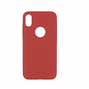 Чехол Tellur Apple Slim из искусственной кожи для iPhone X/XS красный